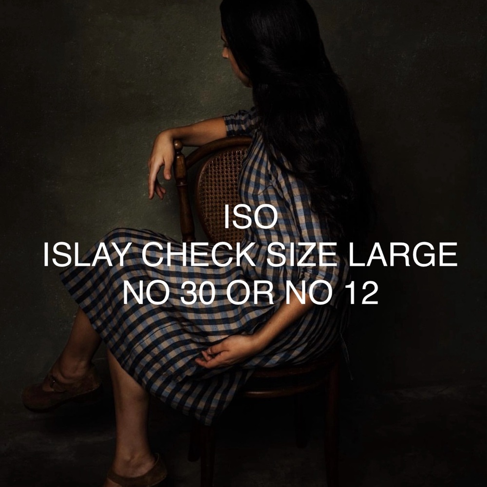 ISO POST - ISLAY CHECK SIZE LARGE
